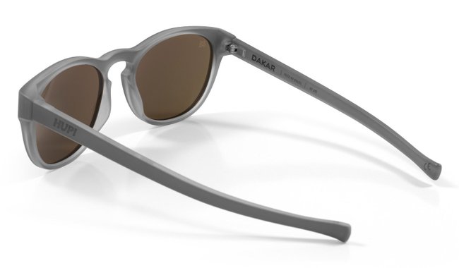Óculos de Sol HUPI Dakar Cinza Fosco - Lente Vermelho Espelhado
