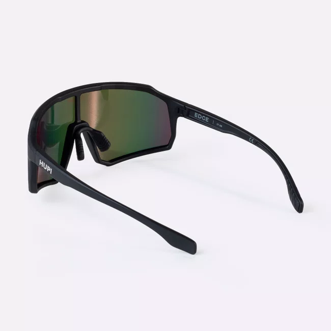 Óculos de Sol HUPI Edge Preto Lente Vermelho Espelhado