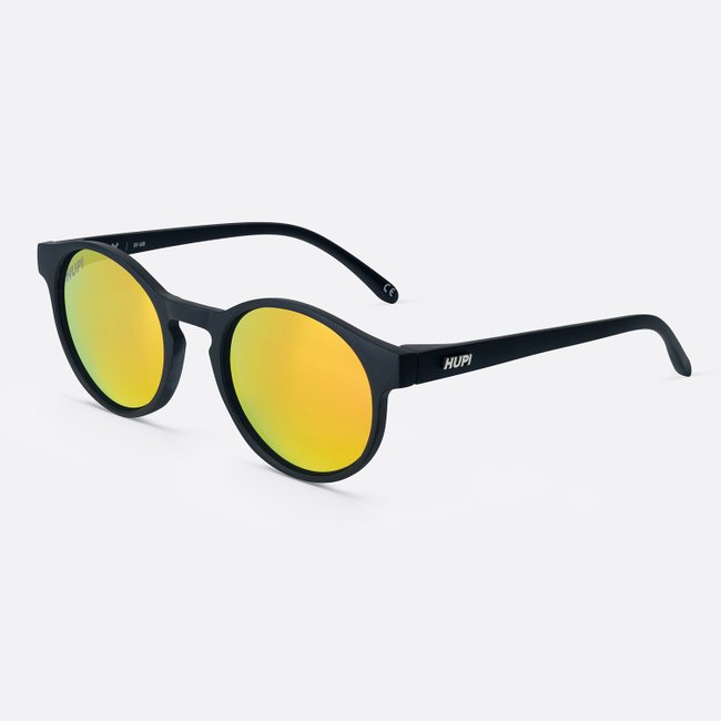 Óculos HUPI Fly Preto - Lente Dourada Espelhada