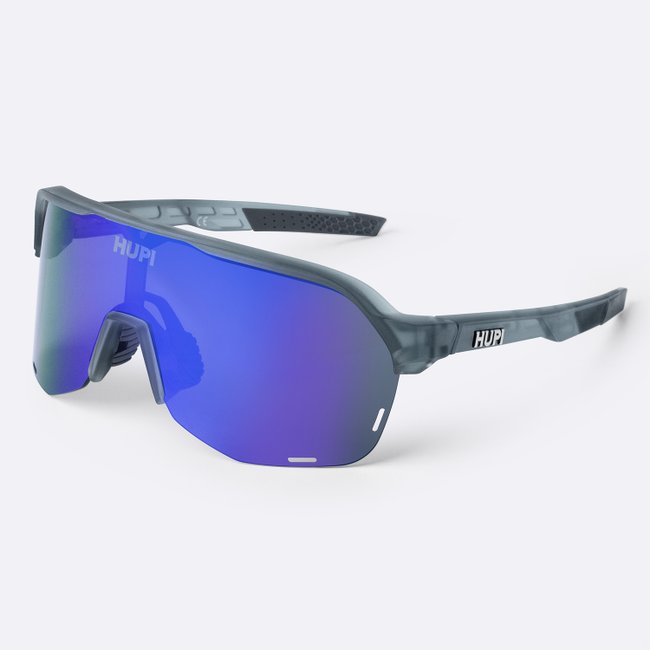 Óculos de Sol HUPI Huez Cinza - Lente Azul Espelhado