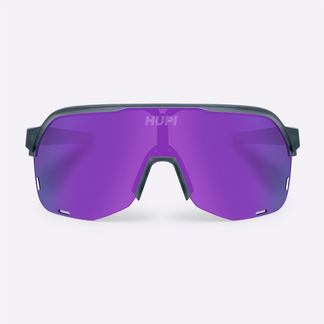 Óculos de Sol HUPI Huez Cinza - Lente Roxo Espelhado