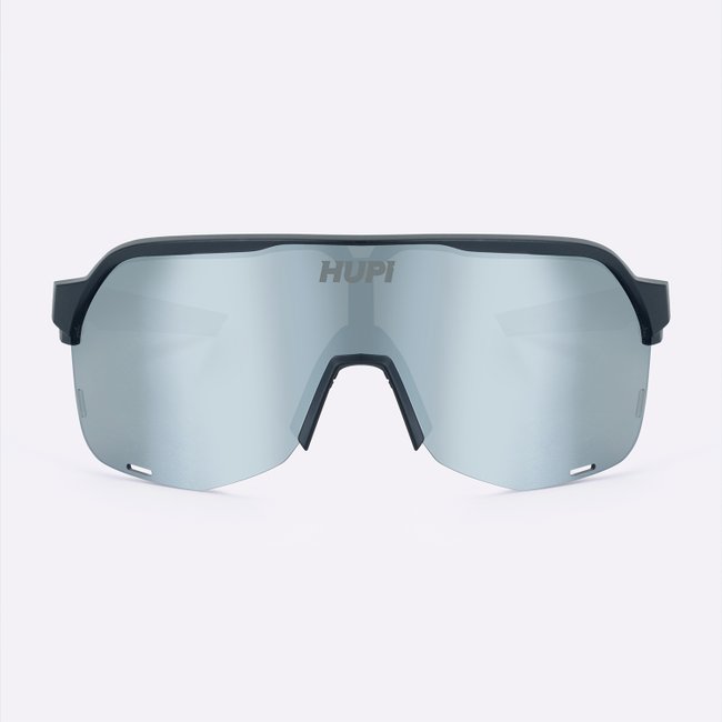 Óculos de Sol HUPI Huez Preto - Lente Prata Espelhado