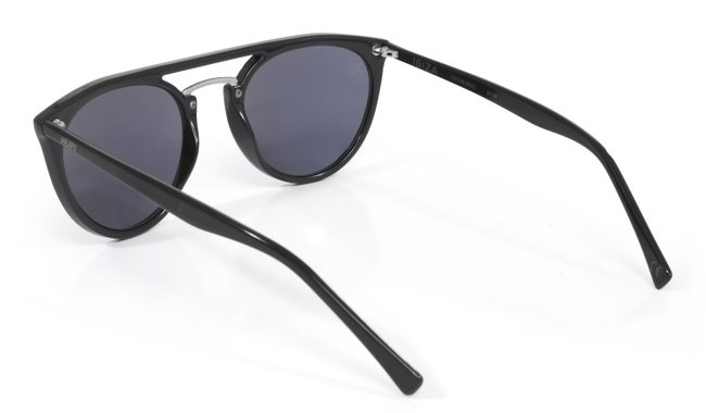 Óculos de Sol HUPI Ibiza Preto Brilho - Lente Verde Espelhada