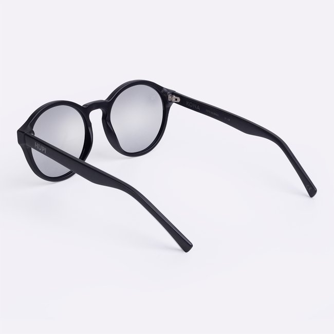 Óculos de Sol HUPI Kona Preto Fosco - Lente Prata