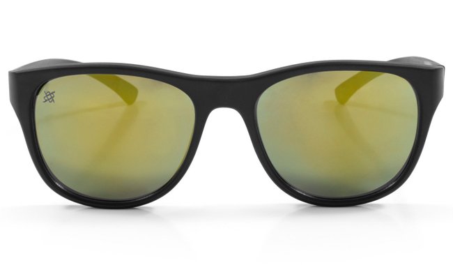 Óculos de Sol HUPI Macau Preto Fosco - Lente Verde Espelhado