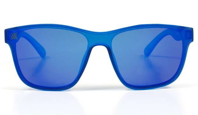 Óculos de Sol HUPI Major Azul - Lente Azul Espelhado
