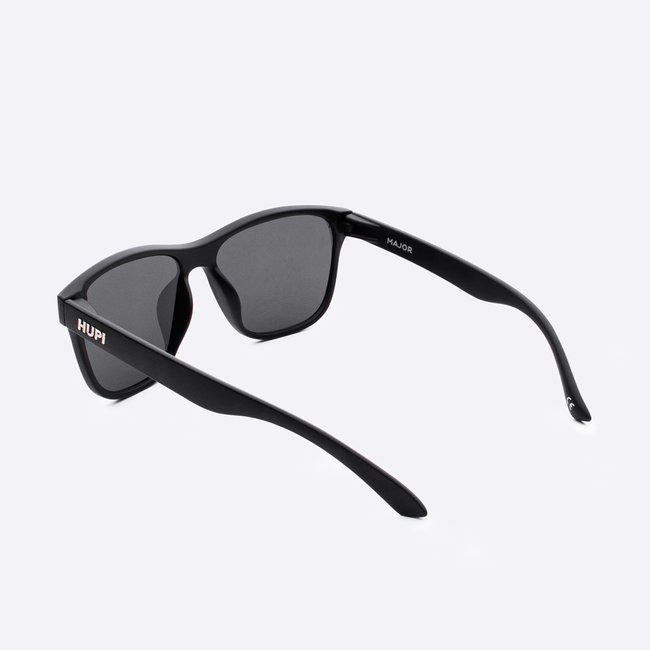Óculos de Sol HUPI Major Preto - Lente Preto Espelhado