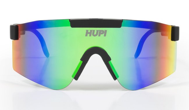 Óculos de Sol  HUPI Maverick Preto - Lente Verde Espelhado