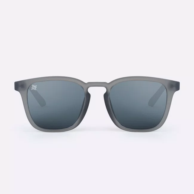 Óculos de Sol HUPI Rookie Cristal Prata Lente Preta