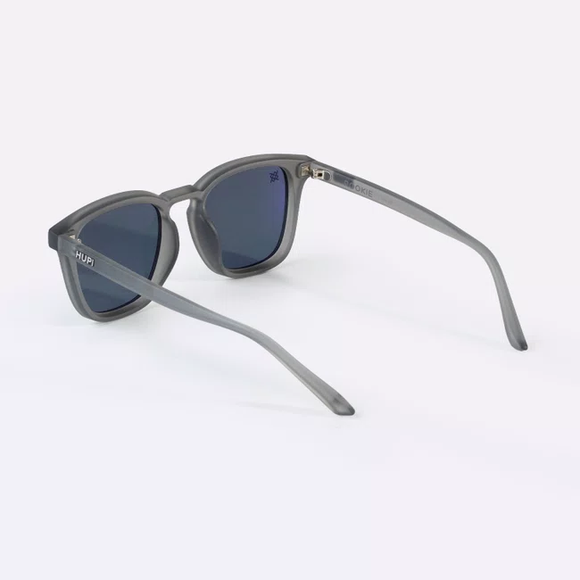 Óculos de Sol HUPI Rookie Cristal Prata Lente Preta