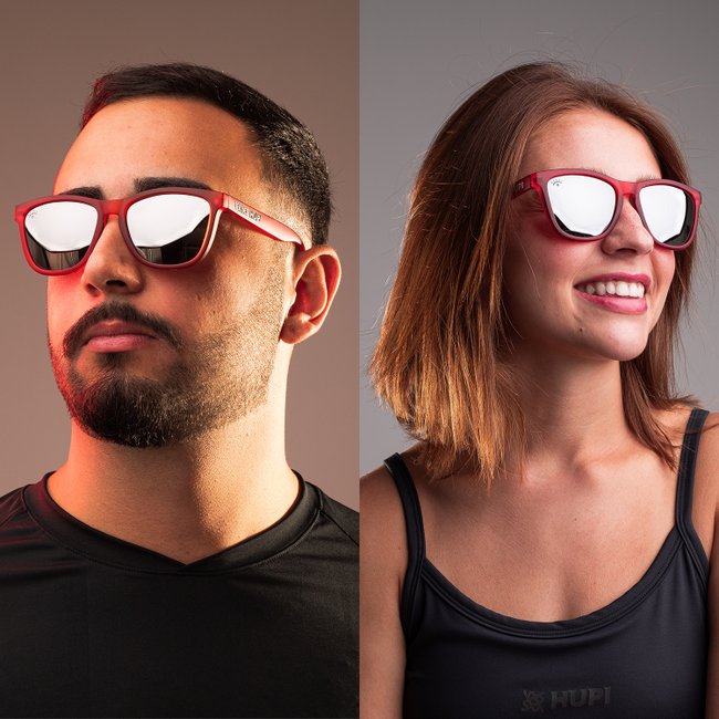 Óculos de Sol HUPI Sole Sertões Laranja - Lente Prata 
