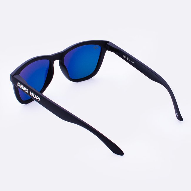 Óculos de Sol HUPI Sole Sertões Preto - Lente Dourada 