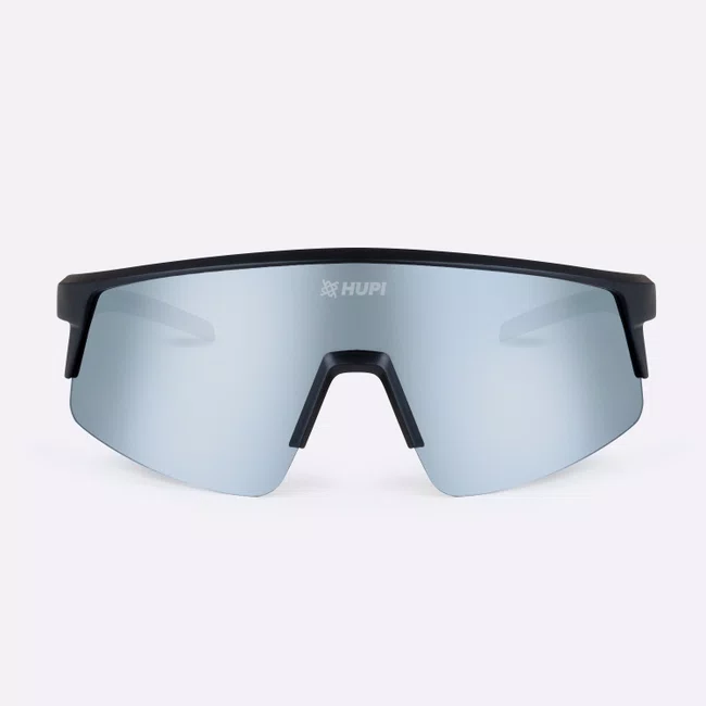 Óculos de Sol HUPI Sprint Preto Lente Prata Espelhado
