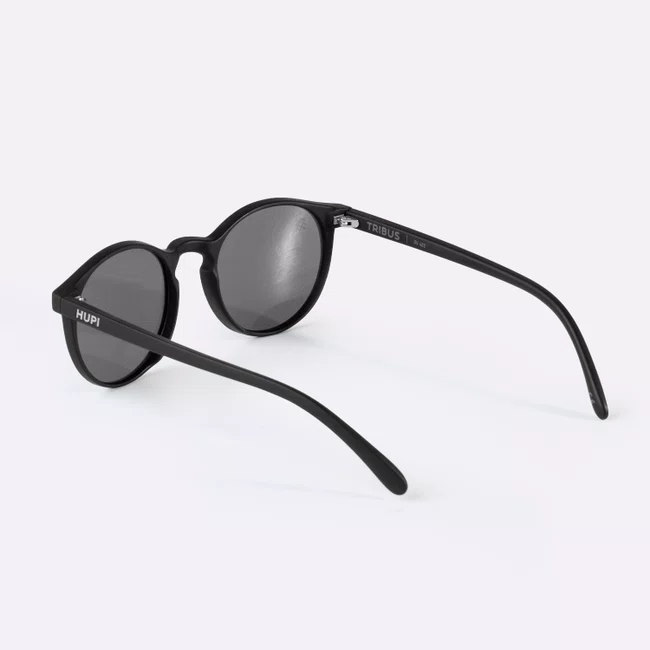 Óculos de Sol HUPI Tribus Preto Lente Dourado Espelhado