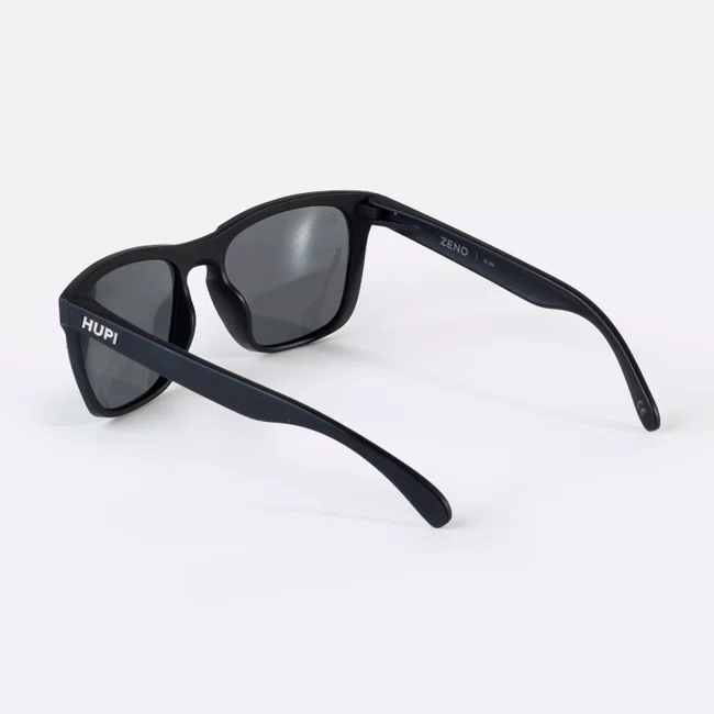 Óculos de Sol HUPI Zeno Preto Lente Prata Espelhado