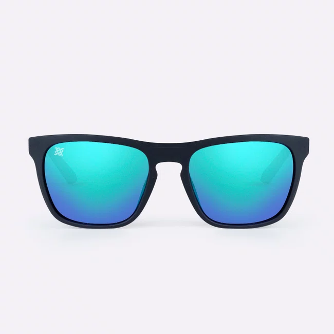 Óculos de Sol HUPI Zeno Preto Lente Verde Espelhado