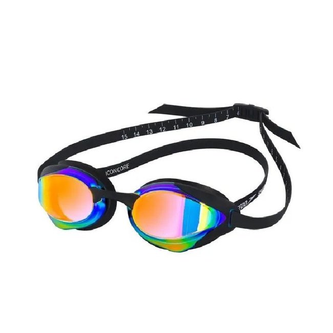Óculos de Natação Speedo Icon Core Preto Revo Red