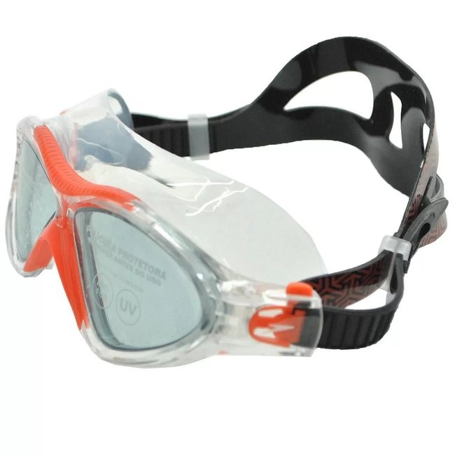 Óculos de Natação Speedo Omega Swim Mask Laranja Fume