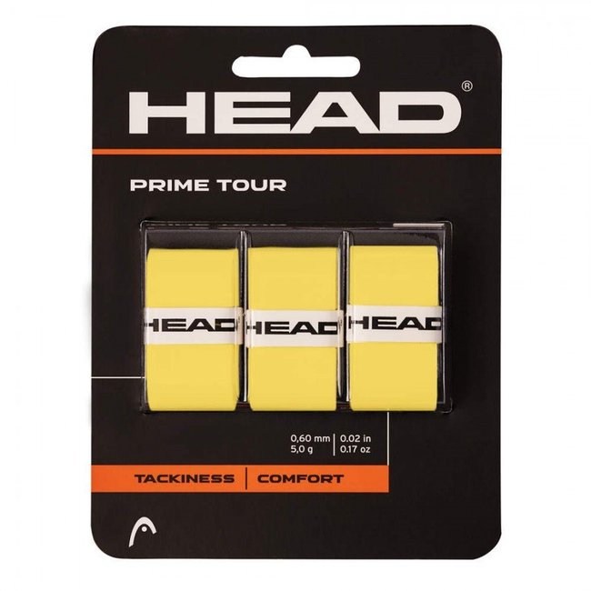 Overgrip HEAD Prime Tour Amarelo para Raquete - 3 Un