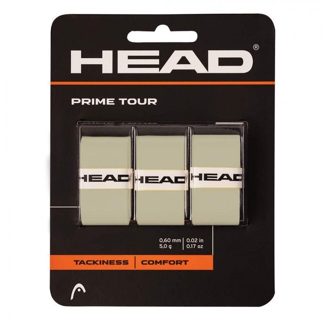 Overgrip HEAD Prime Tour Cinza para Raquete - 3 Un