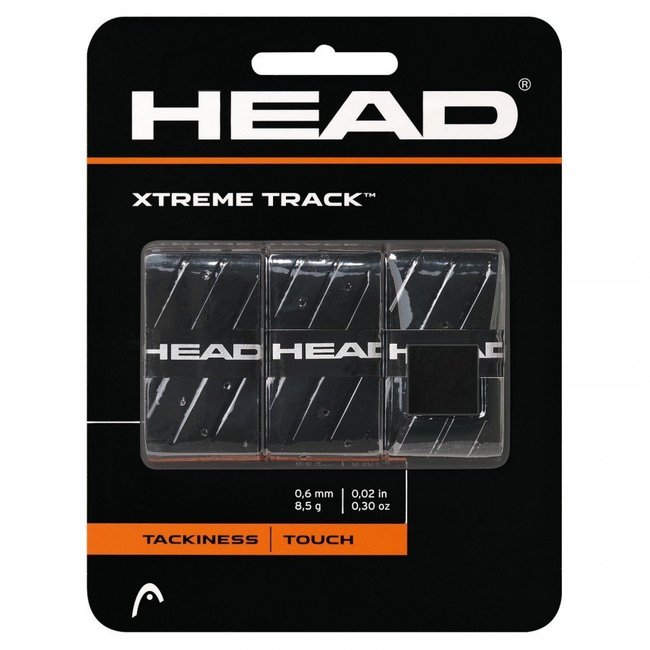 Overgrip HEAD Xtreme Track Preto para Raquete - 3 Un