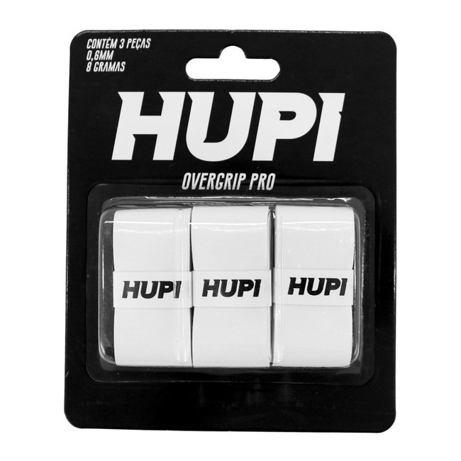 Overgrip HUPI Pro Branco Pack 03 Unidades
