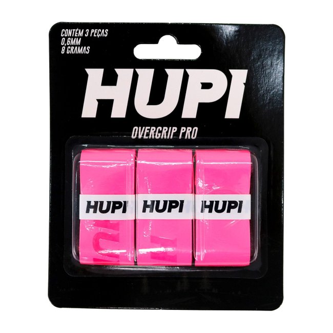 Overgrip HUPI Pro Rosa Pack 03 Unidades