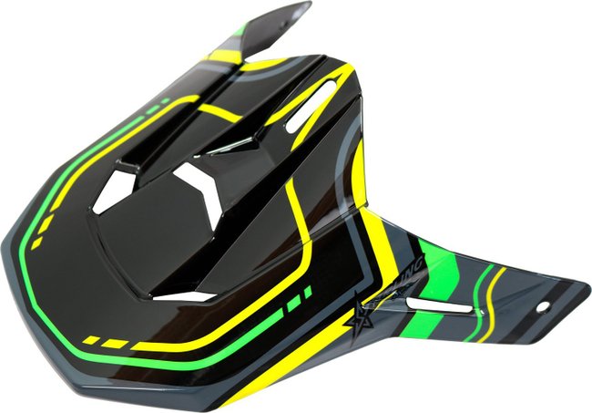 Pala Sobressalente para Capacete HUPI DH-3 Preto/Cinza