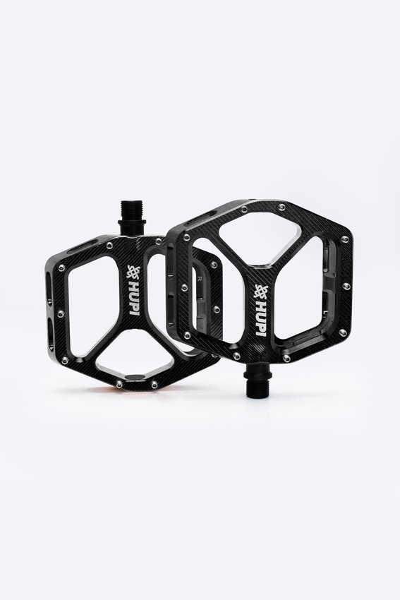 Pedal HUPI Strip Plataforma Rosca 9/16 - Preto
