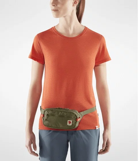 Pochete Fjällräven High Coast Verde e Laranja