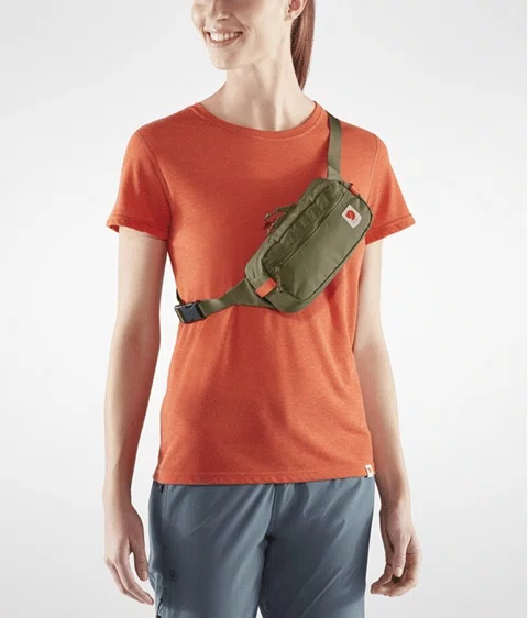 Pochete Fjällräven High Coast Verde e Laranja