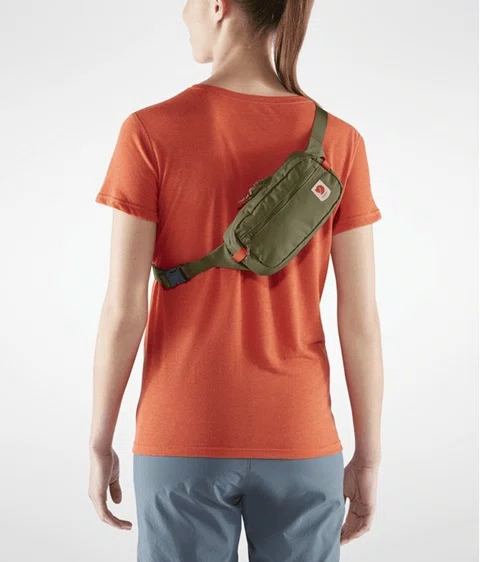 Pochete Fjällräven High Coast Verde e Laranja