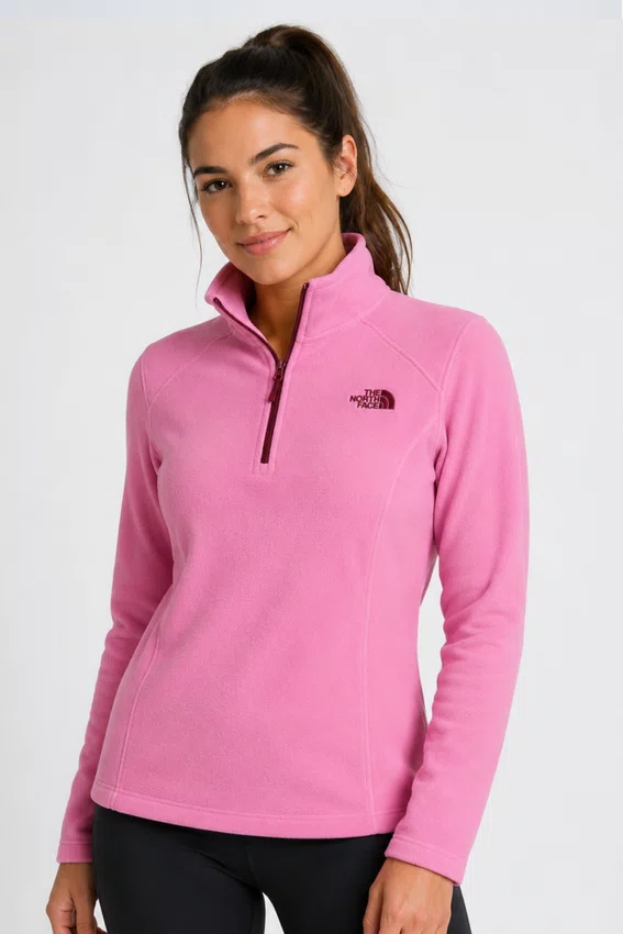 Fleece Feminino The North Face Glacier 1/4 Zip Rosa