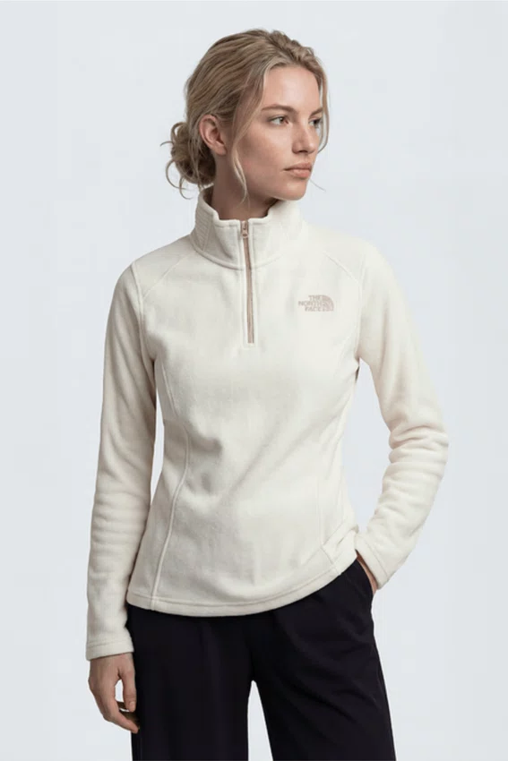 Fleece Feminino The North Face Glacier 1/4 Zip Off White