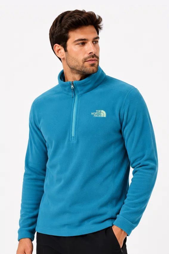 Fleece Masculino The North Face Glacier 1/4 Zip Azul