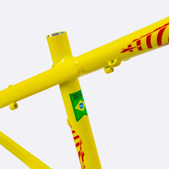 Quadro HUPI Naja V10 Amarelo Gancheira Horizontal