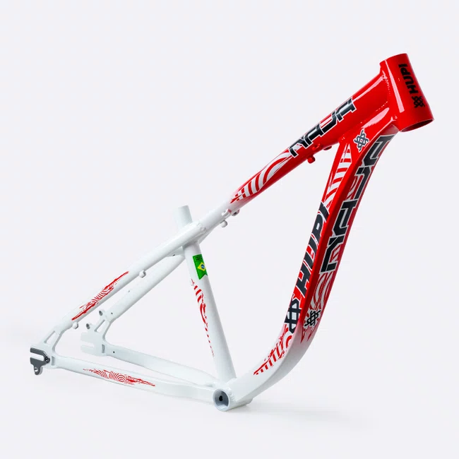 Quadro HUPI Naja V10 Branco e Vermelho Gancheira Horizontal