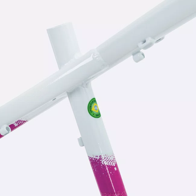 Quadro HUPI Naja V9 Branco/Rosa Horizontal