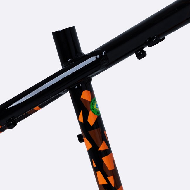 Quadro HUPI Naja V9 Preto/Laranja Horizontal