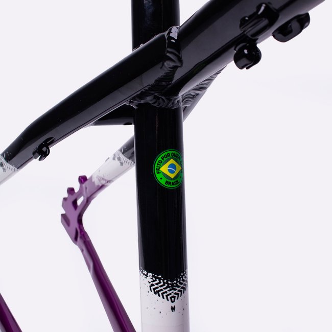 Quadro HUPI Naja V9 Preto/Roxo/Branco Horizontal