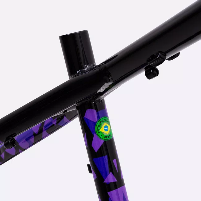 Quadro HUPI Naja V9 Preto/Roxo Violeta Horizontal