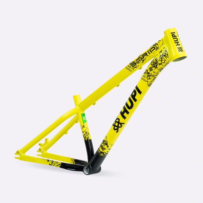 Quadro HUPI Strip Amarelo e Preto Horizontal