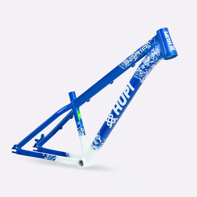 Quadro HUPI Strip Azul e Branco Horizontal