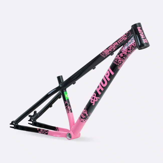Quadro HUPI Strip Preto e Rosa Horizontal