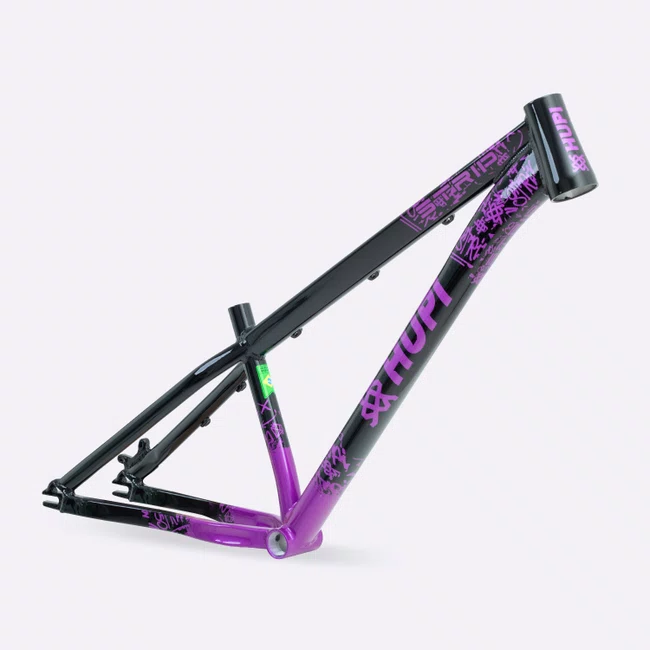 Quadro HUPI Strip Preto e Roxo Horizontal