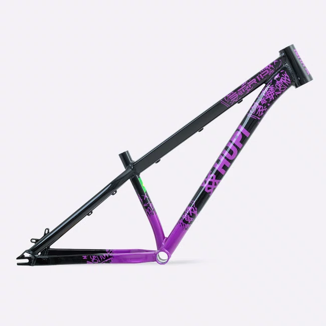 Quadro HUPI Strip Preto e Roxo Horizontal
