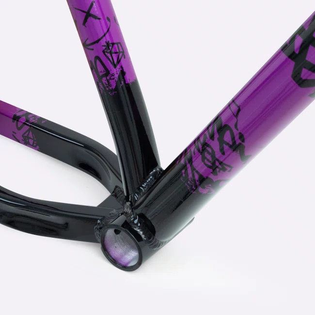 Quadro HUPI Strip Roxo e Preto Horizontal