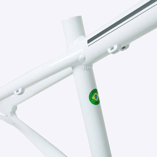 Quadro HUPI Whistler V6 Branco com Gancheira Horizontal