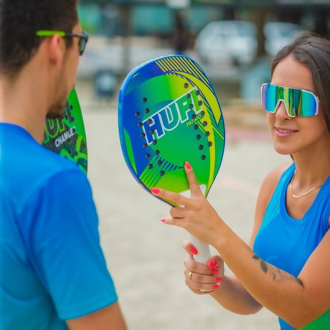 Raquete Beach Tennis HUPI Carbon/Fiberglass Patriot