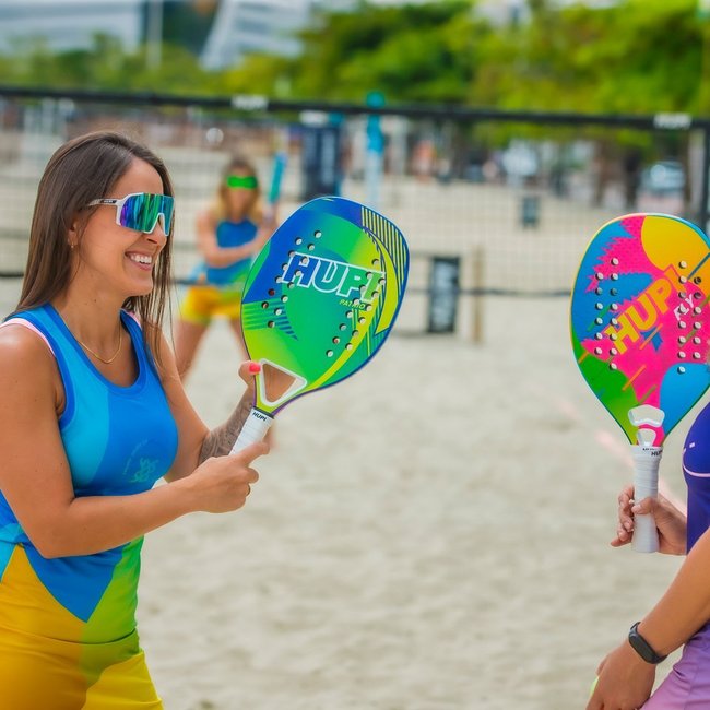 Raquete Beach Tennis HUPI Carbon/Fiberglass Patriot